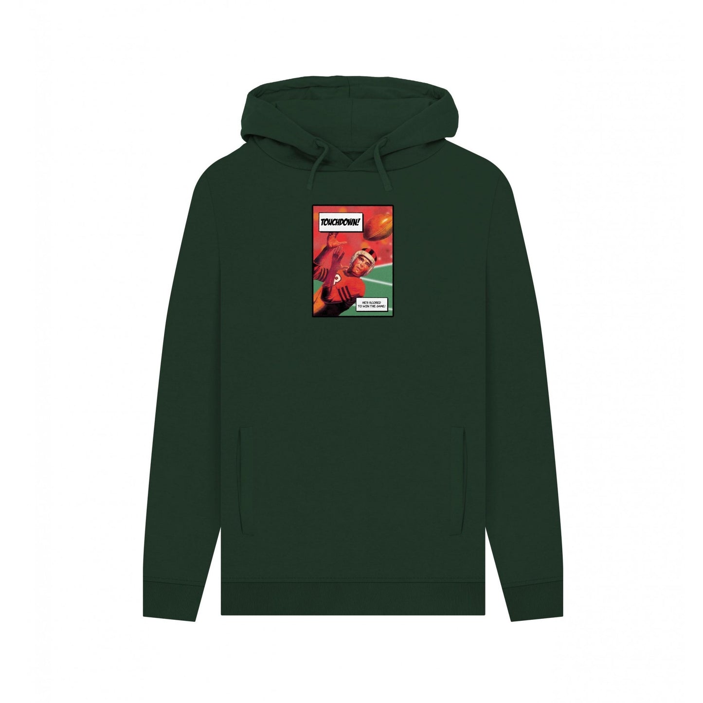 Evergreen - Front - Apoh Unisex Adult Touchdown! Pierce Archives Hoodie