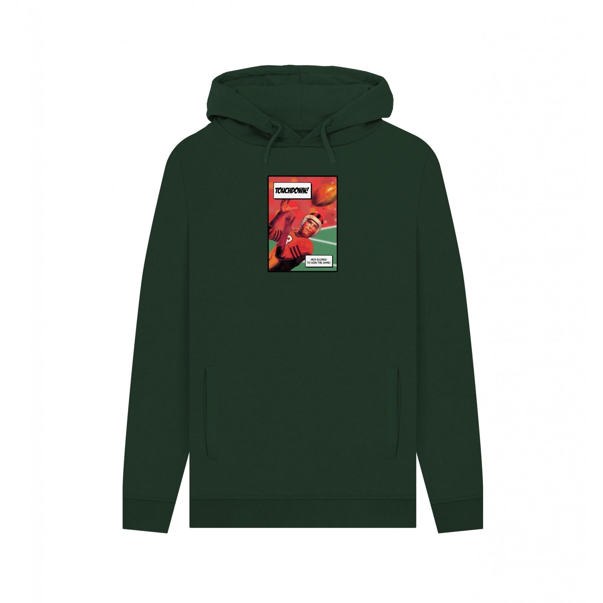 Evergreen - Front - Apoh Unisex Adult Touchdown! Pierce Archives Hoodie