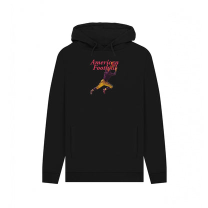 Black - Front - Apoh Unisex Adult American Football Pierce Archives Hoodie