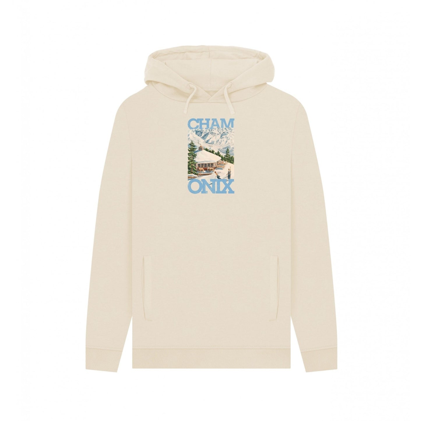 Oat - Front - Apoh Unisex Adult Chamonix Mont Blanc Pierce Archives Hoodie