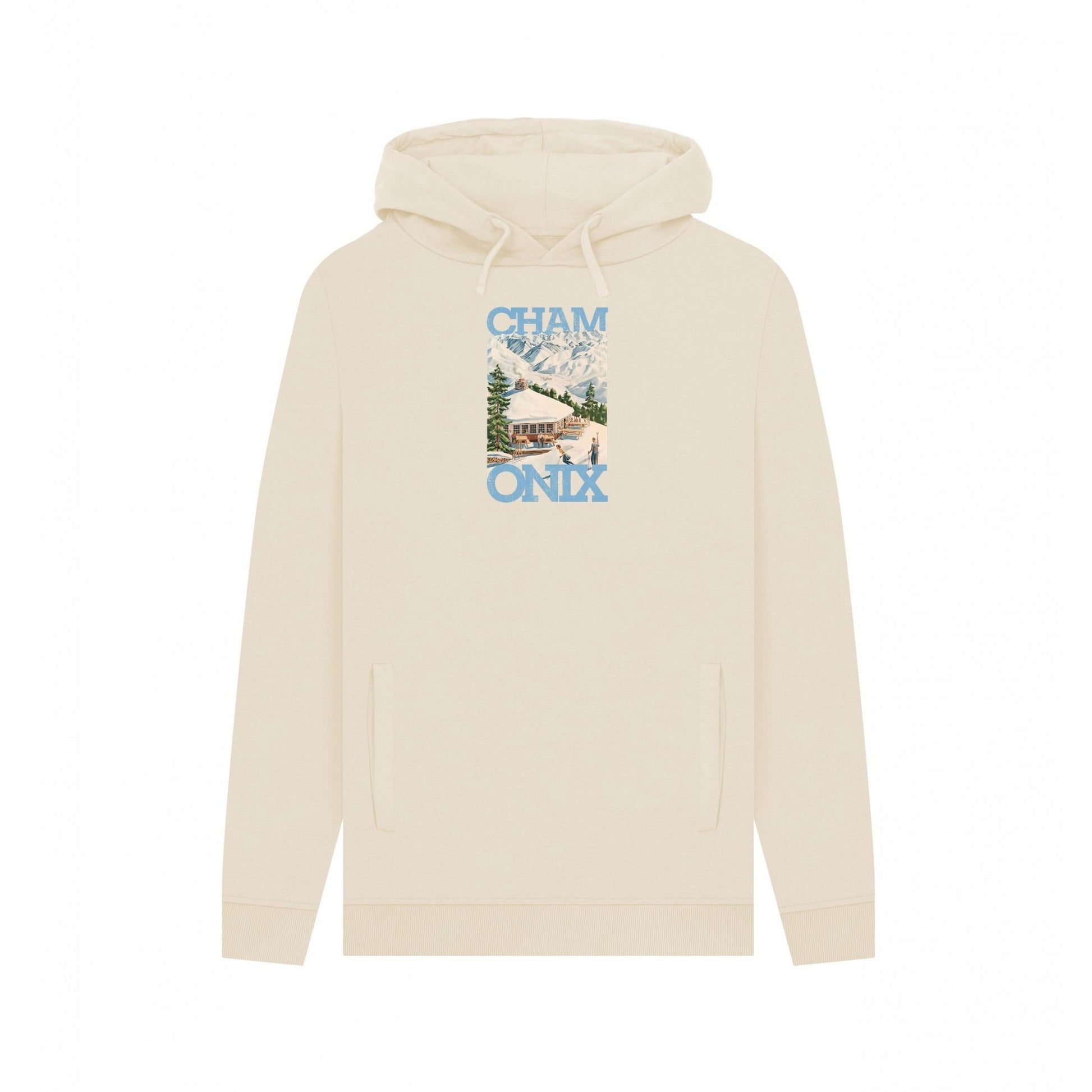 Oat - Front - Apoh Unisex Adult Chamonix Mont Blanc Pierce Archives Hoodie