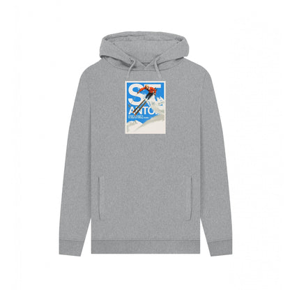 Light Heather - Front - Apoh Unisex Adult St Anton Pierce Archives Hoodie