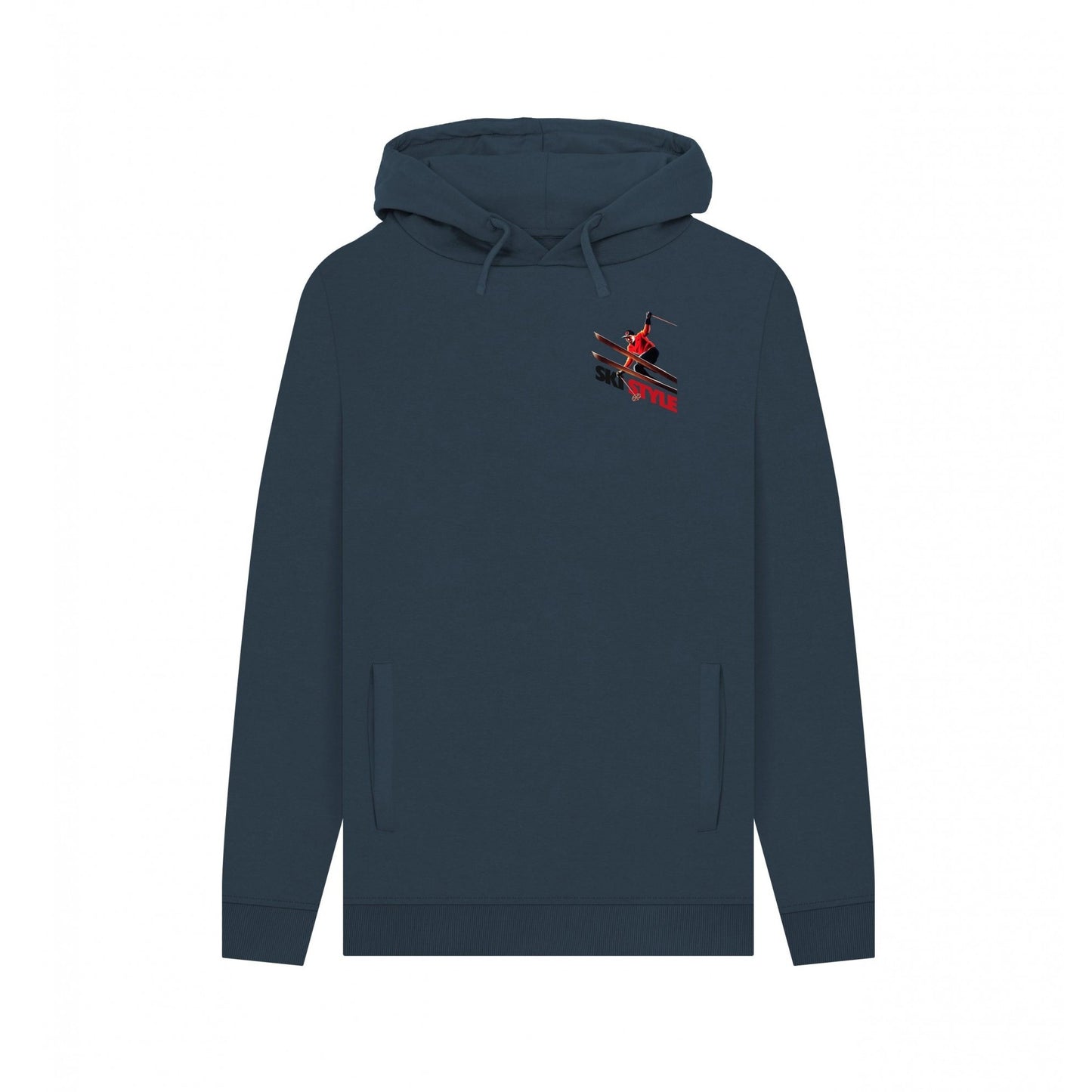 Navy - Front - Apoh Unisex Adult Ski Style Pierce Archives Hoodie