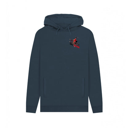 Navy - Front - Apoh Unisex Adult Ski Style Pierce Archives Hoodie