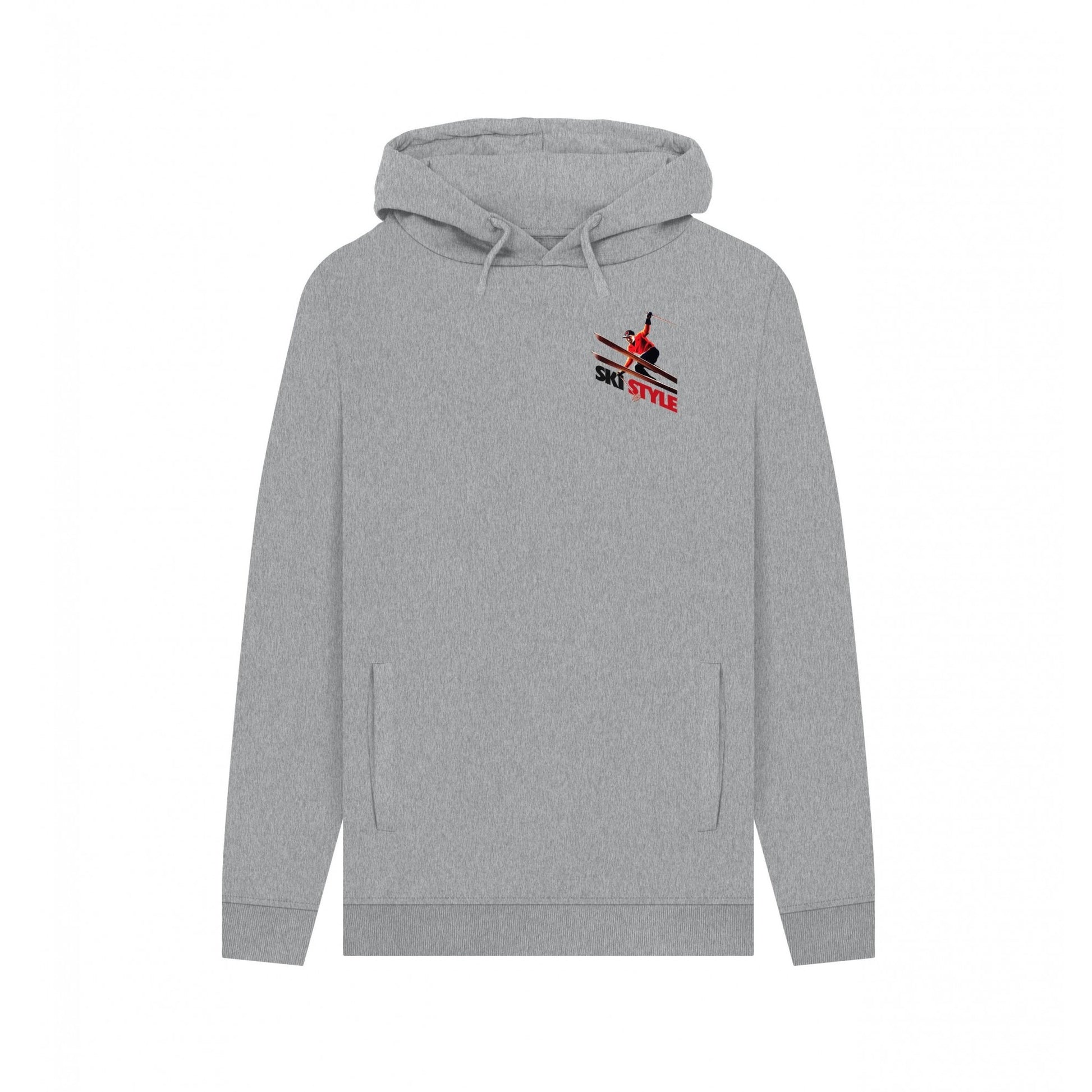 Light Heather - Front - Apoh Unisex Adult Ski Style Pierce Archives Hoodie