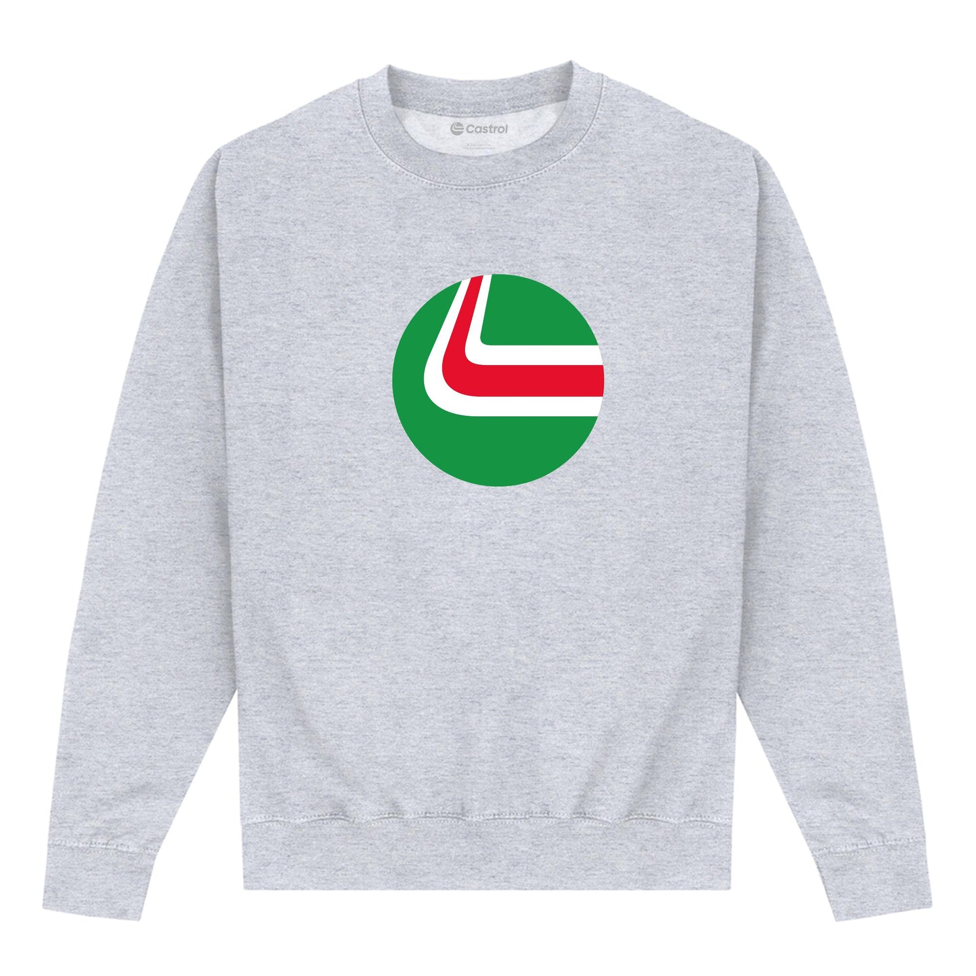 Heather Grey - Front - Castrol Unisex Adult Stack Sweatshirt