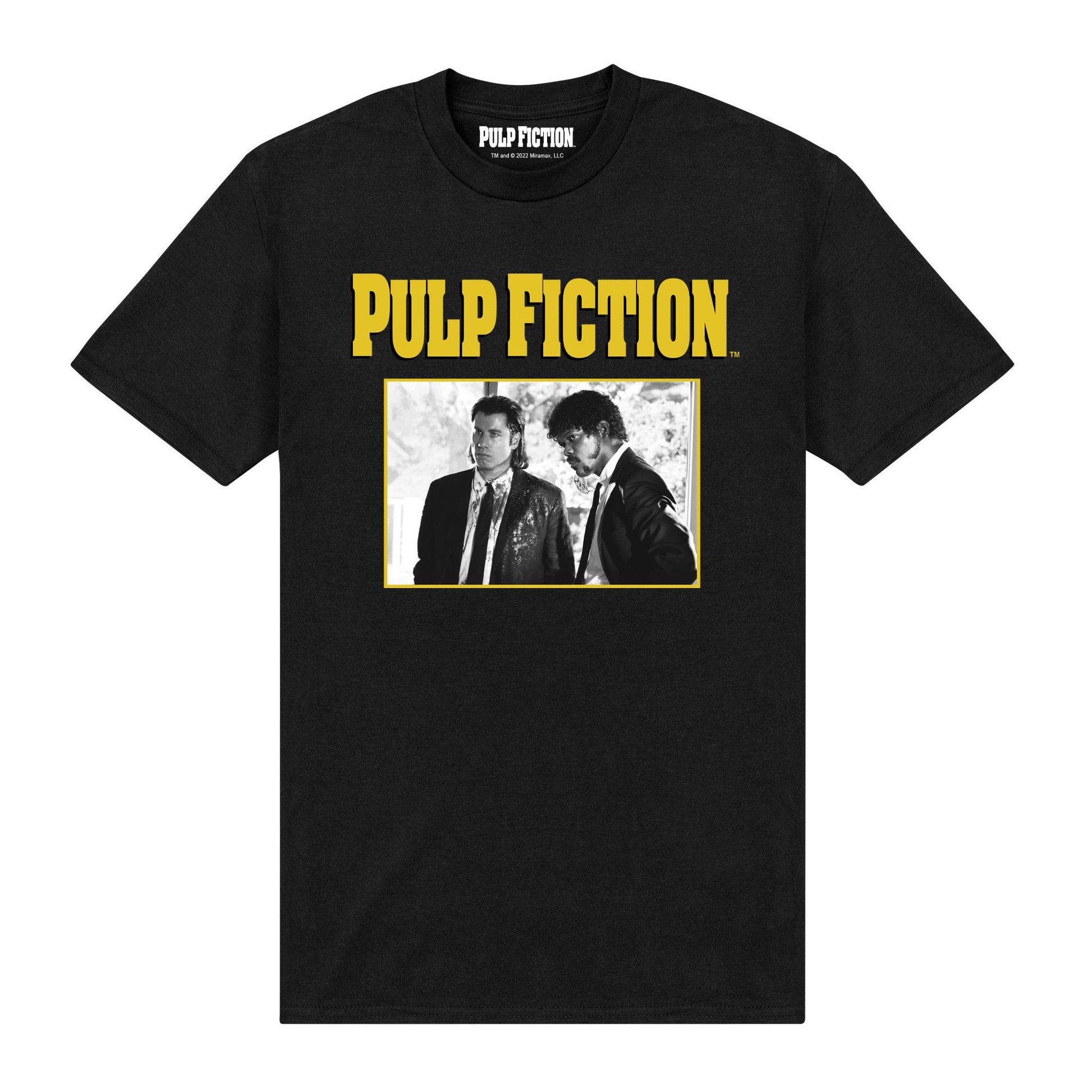Black - Front - Pulp Fiction Unisex Adult Scene T-Shirt