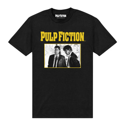 Black - Front - Pulp Fiction Unisex Adult Scene T-Shirt