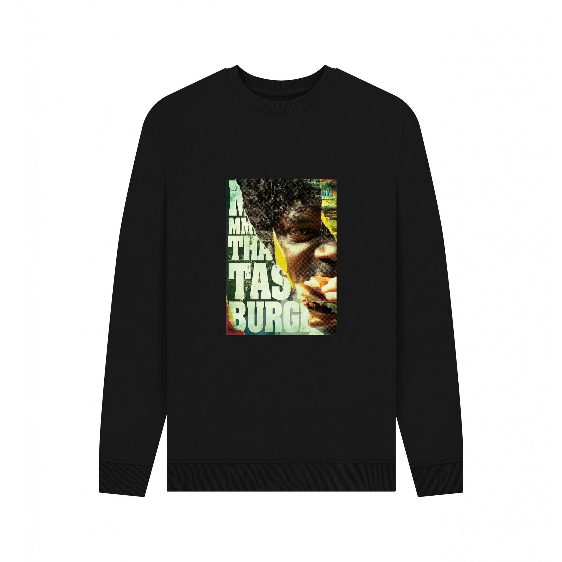 Black - Front - Pulp Fiction Unisex Adult Kahuna Burger Sweatshirt