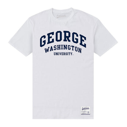 White - Front - George Washington University Unisex Adult Script T-Shirt