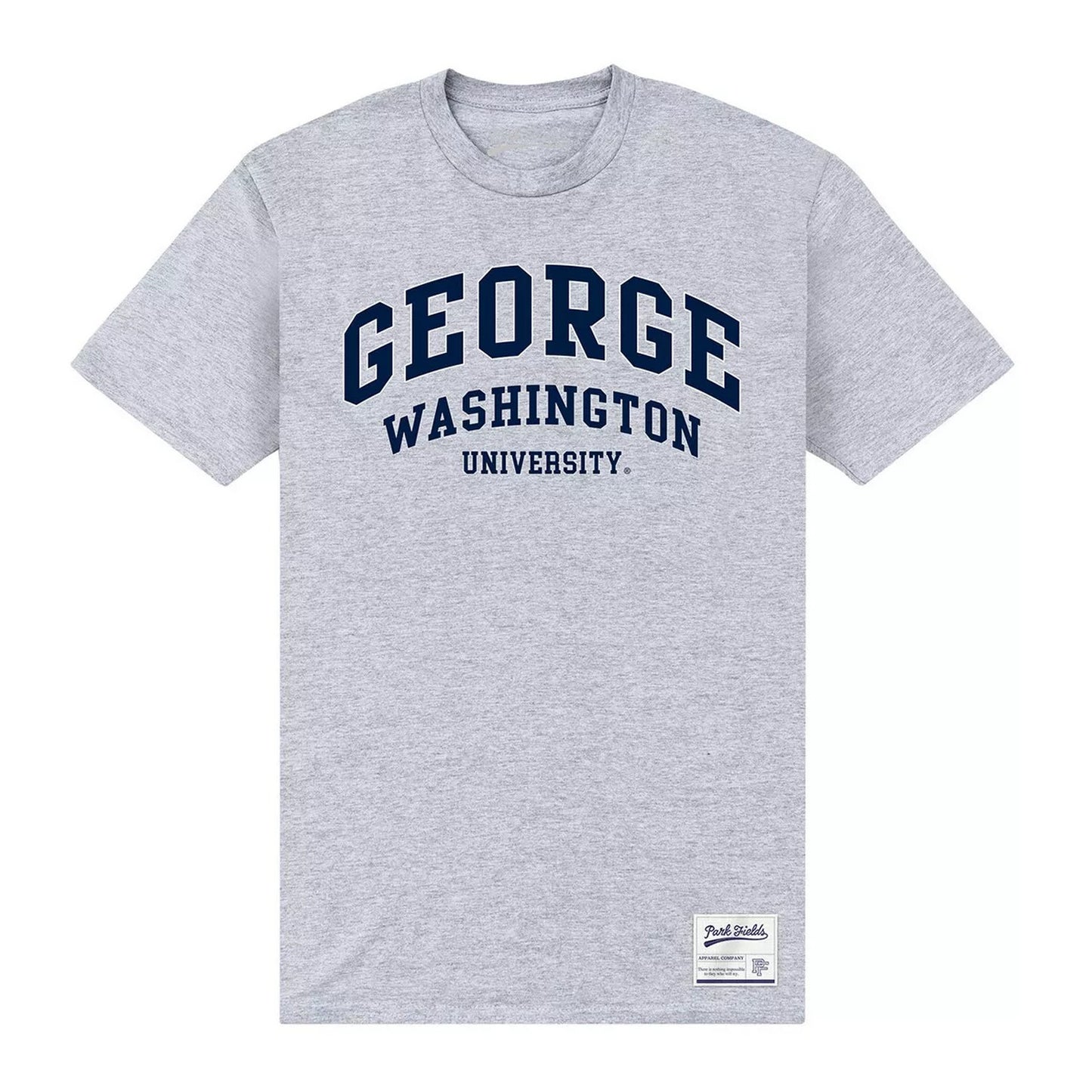 Heather Grey - Front - George Washington University Unisex Adult Script T-Shirt