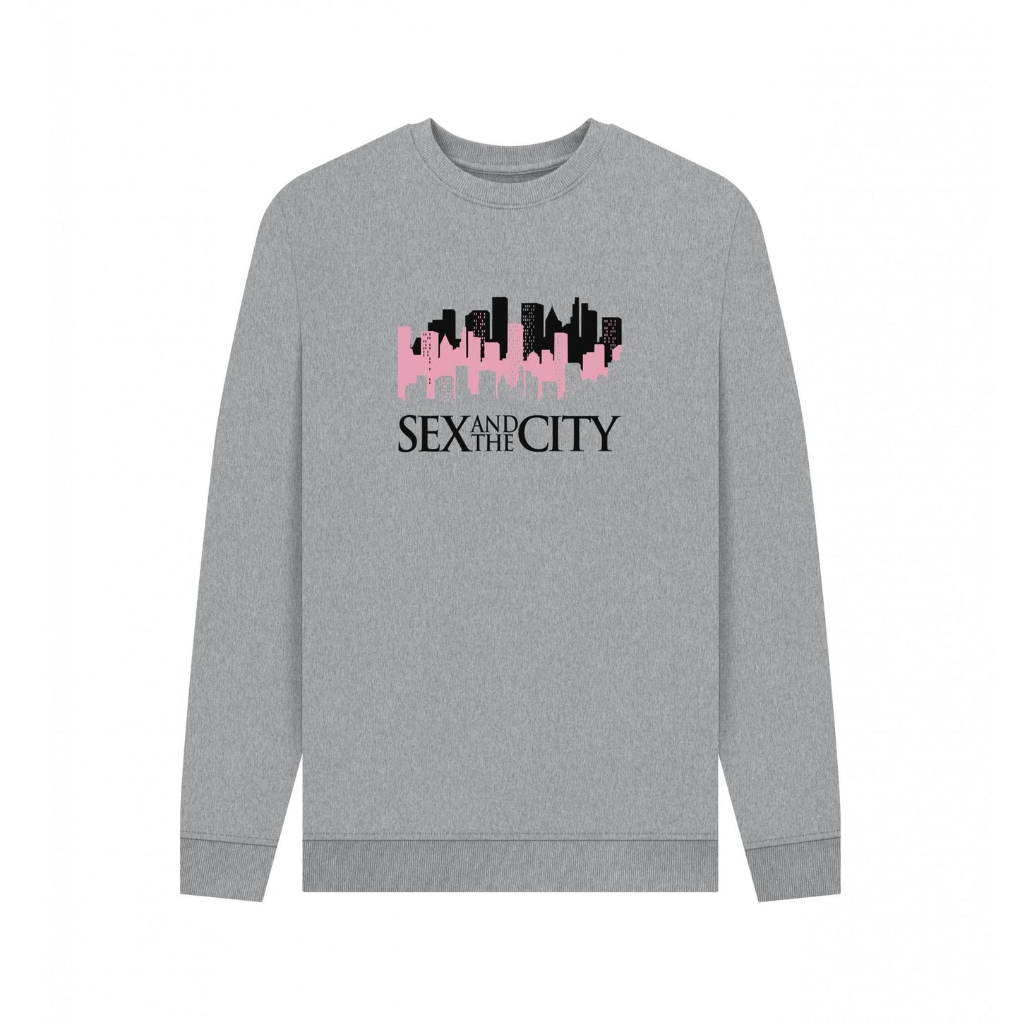 Light Heather - Front - Sex And The City Unisex Adult Logo Sweatshirt