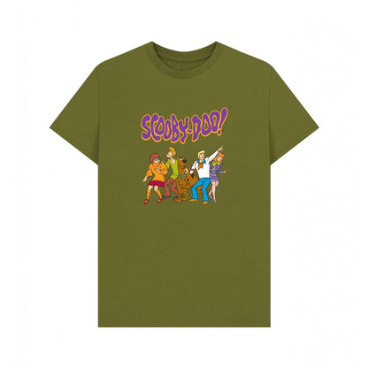 Moss Green - Front - Scooby Doo Unisex Adult Gang T-Shirt