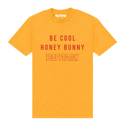 Gold - Front - Pulp Fiction Unisex Adult Honey Bunny T-Shirt