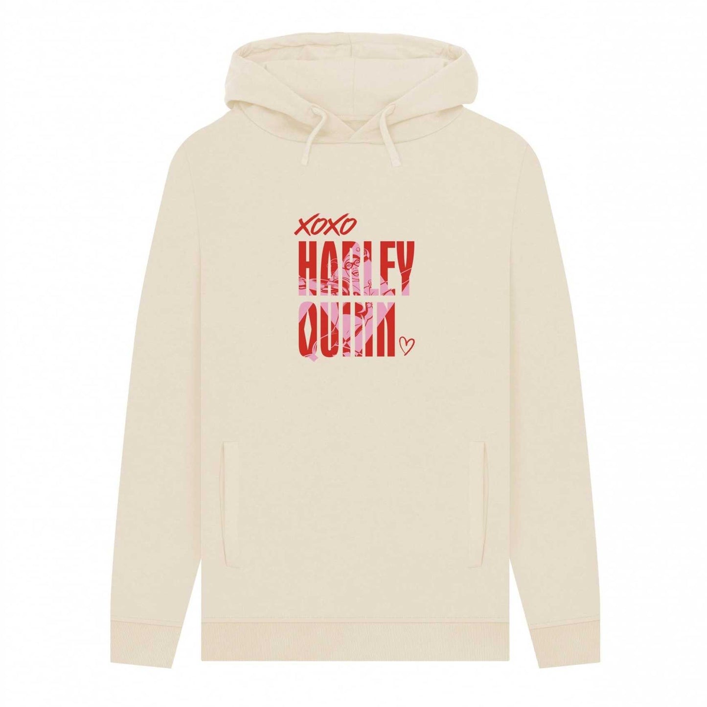 Oat - Front - Harley Quinn Unisex Adult Xoxo Love Hoodie