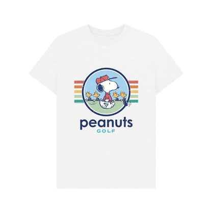 White - Front - Peanuts Unisex Adult Snoopy & Woodstock Swing Golf T-Shirt