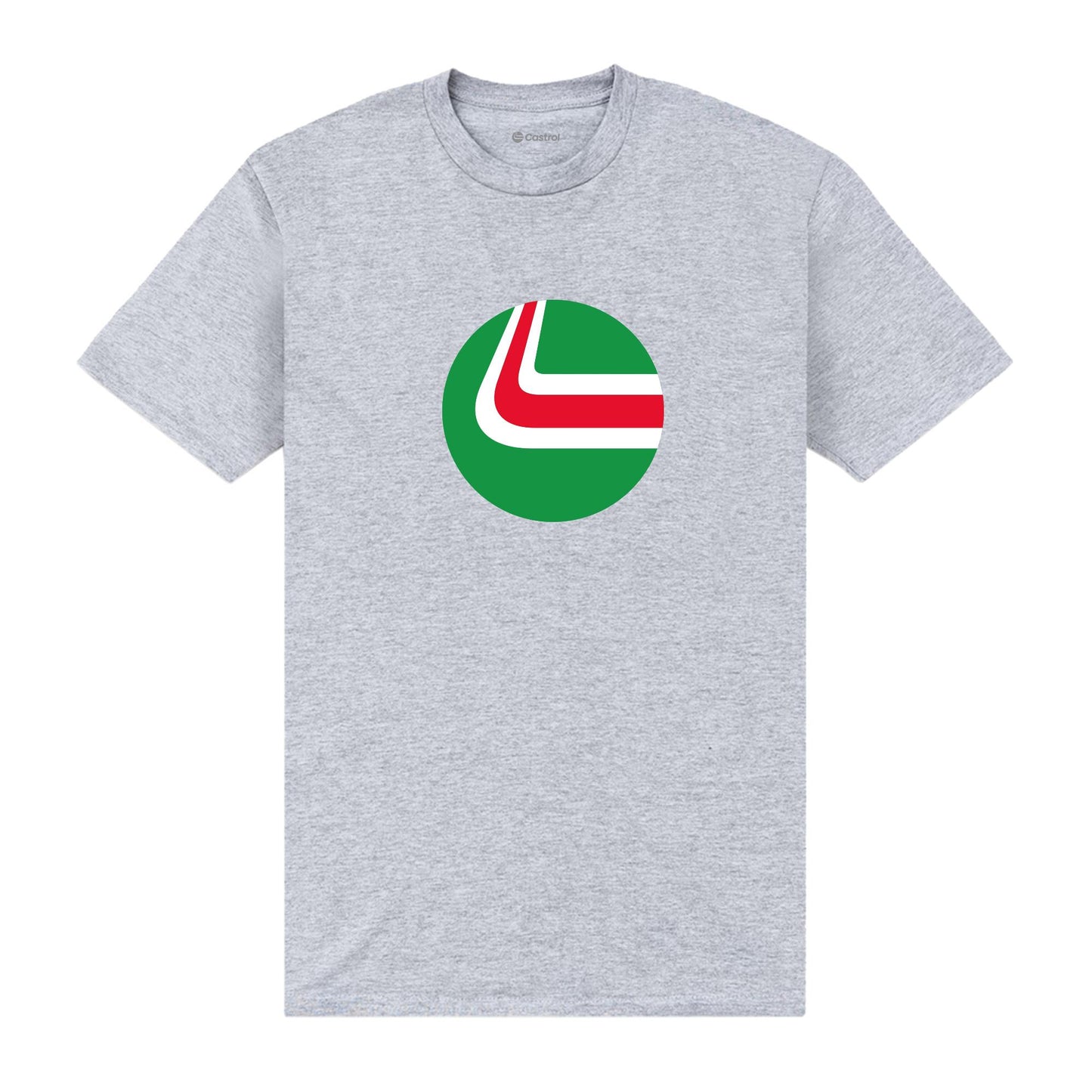 Heather Grey - Front - Castrol Unisex Adult T-Shirt