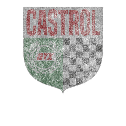 Black - Side - Castrol Unisex Adult Shield T-Shirt