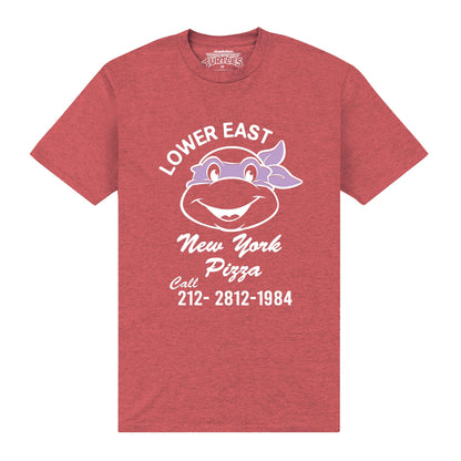 Red - Front - Teenage Mutant Ninja Turtles Unisex Adult Donatello Vintage T-Shirt