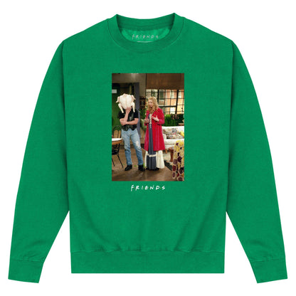 Green - Front - Friends Unisex Adult Turkey Head Joey Sweatshirt