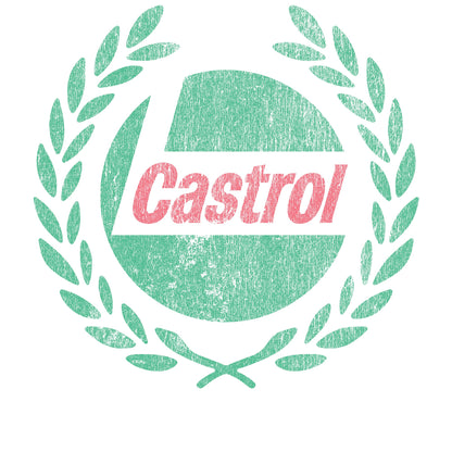 White - Lifestyle - Castrol Unisex Adult Wreath T-Shirt