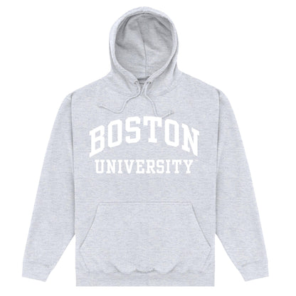 Heather Grey - Front - Boston University Unisex Adult Hoodie