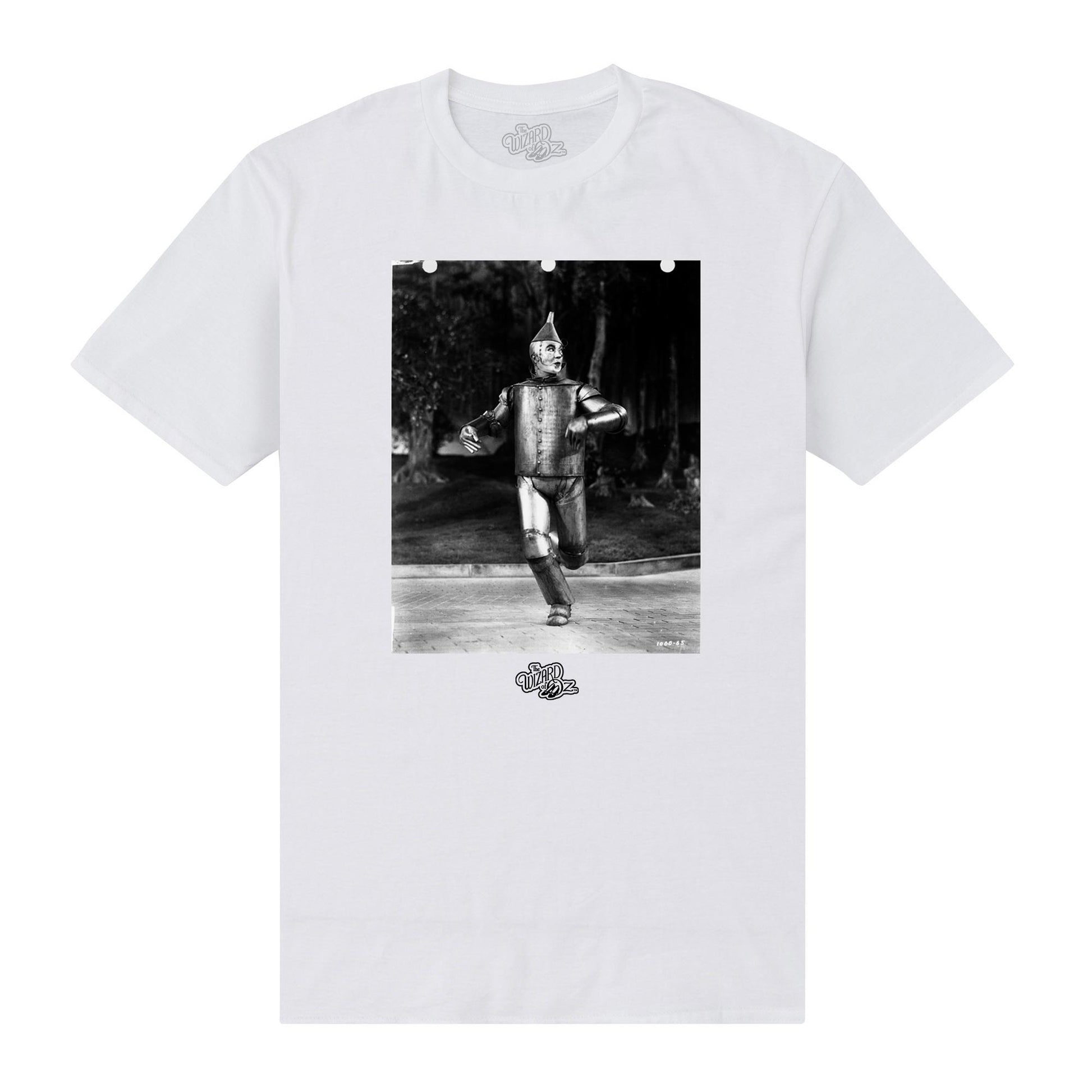 White - Front - The Wizard Of Oz Unisex Adult Tin Man T-Shirt
