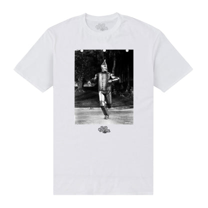 White - Front - The Wizard Of Oz Unisex Adult Tin Man T-Shirt