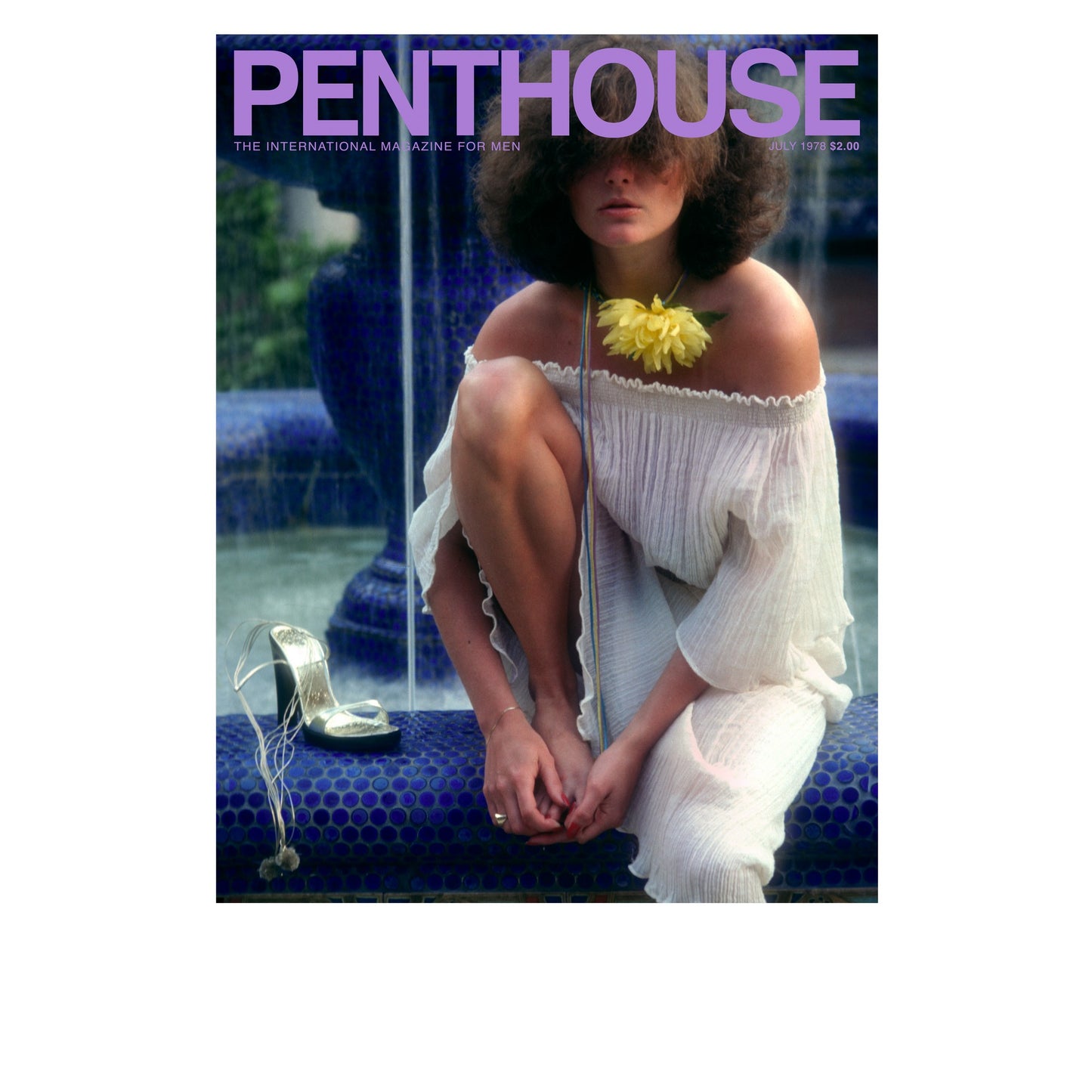 Sky Blue - Side - Penthouse Unisex Adult 1978 Cover T-Shirt