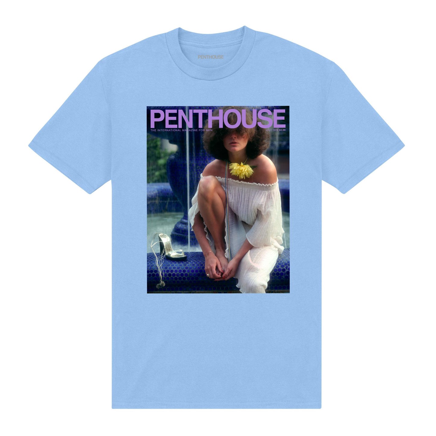 Sky Blue - Front - Penthouse Unisex Adult 1978 Cover T-Shirt
