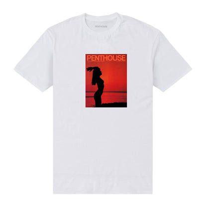 White - Front - Penthouse Unisex Adult 1981 Cover T-Shirt