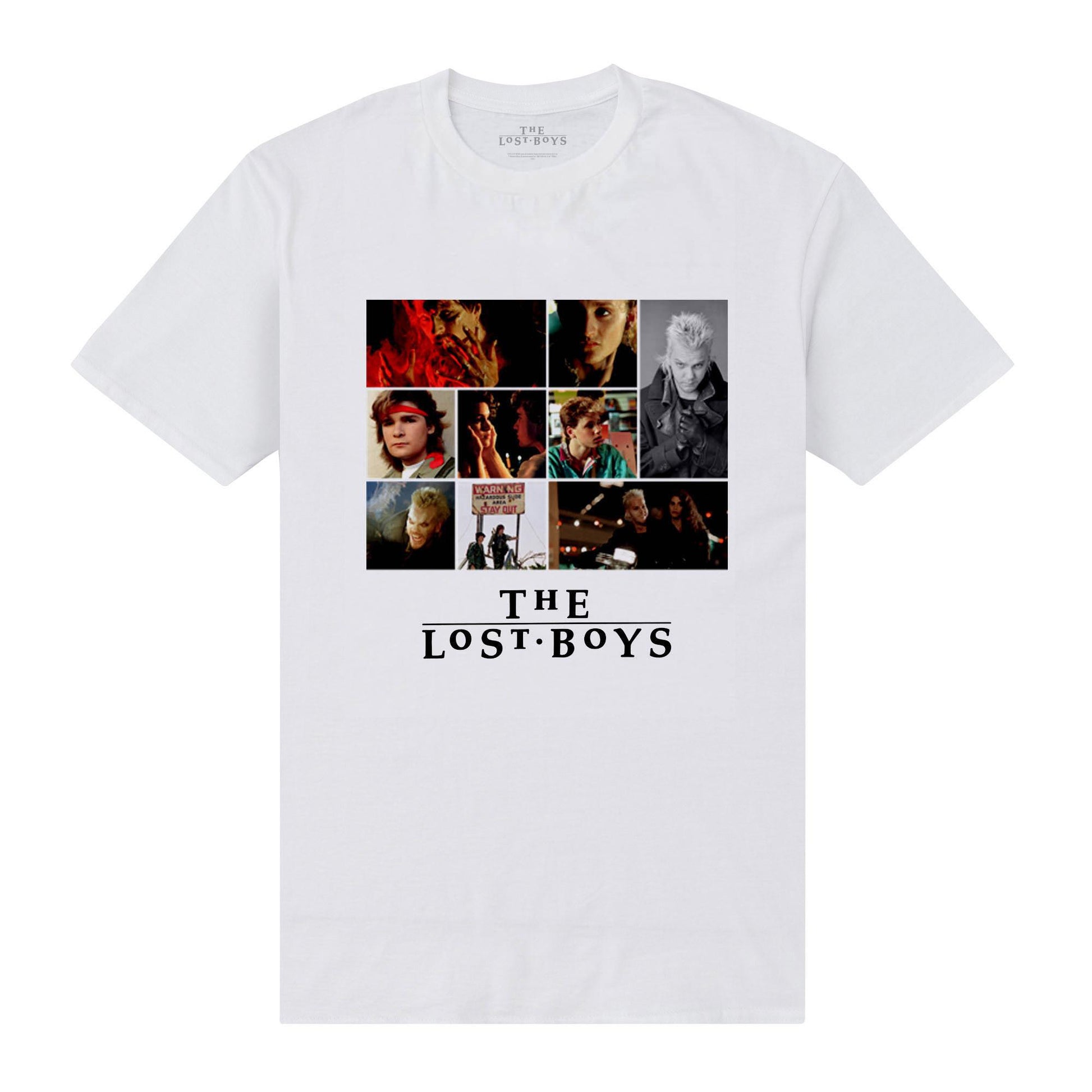 White - Front - The Lost Boys Unisex Adult Collage T-Shirt