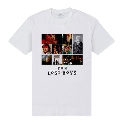 White - Front - The Lost Boys Unisex Adult Collage T-Shirt