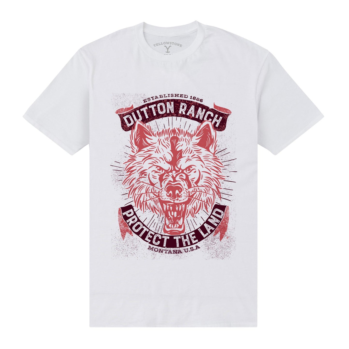 White - Front - Yellowstone Unisex Adult Protect The Land T-Shirt