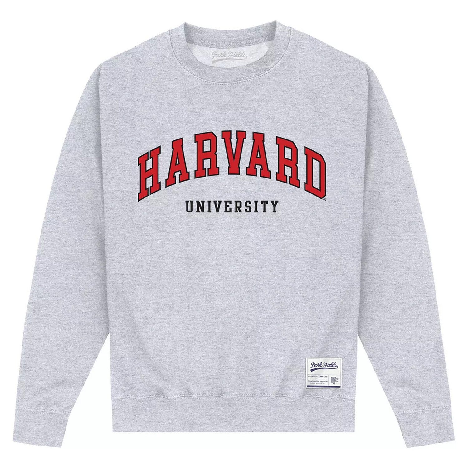 Heather Grey - Front - Harvard University Unisex Adult Script Sweatshirt