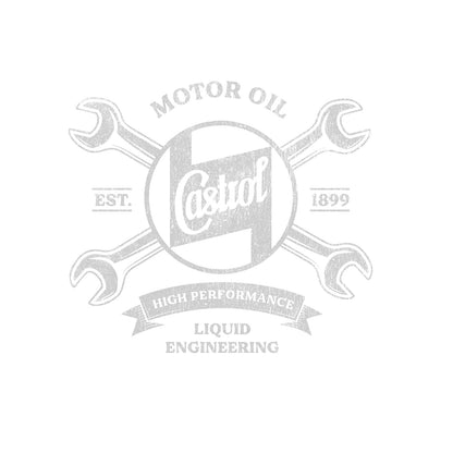 Black - Side - Castrol Unisex Adult Est 1899 T-Shirt