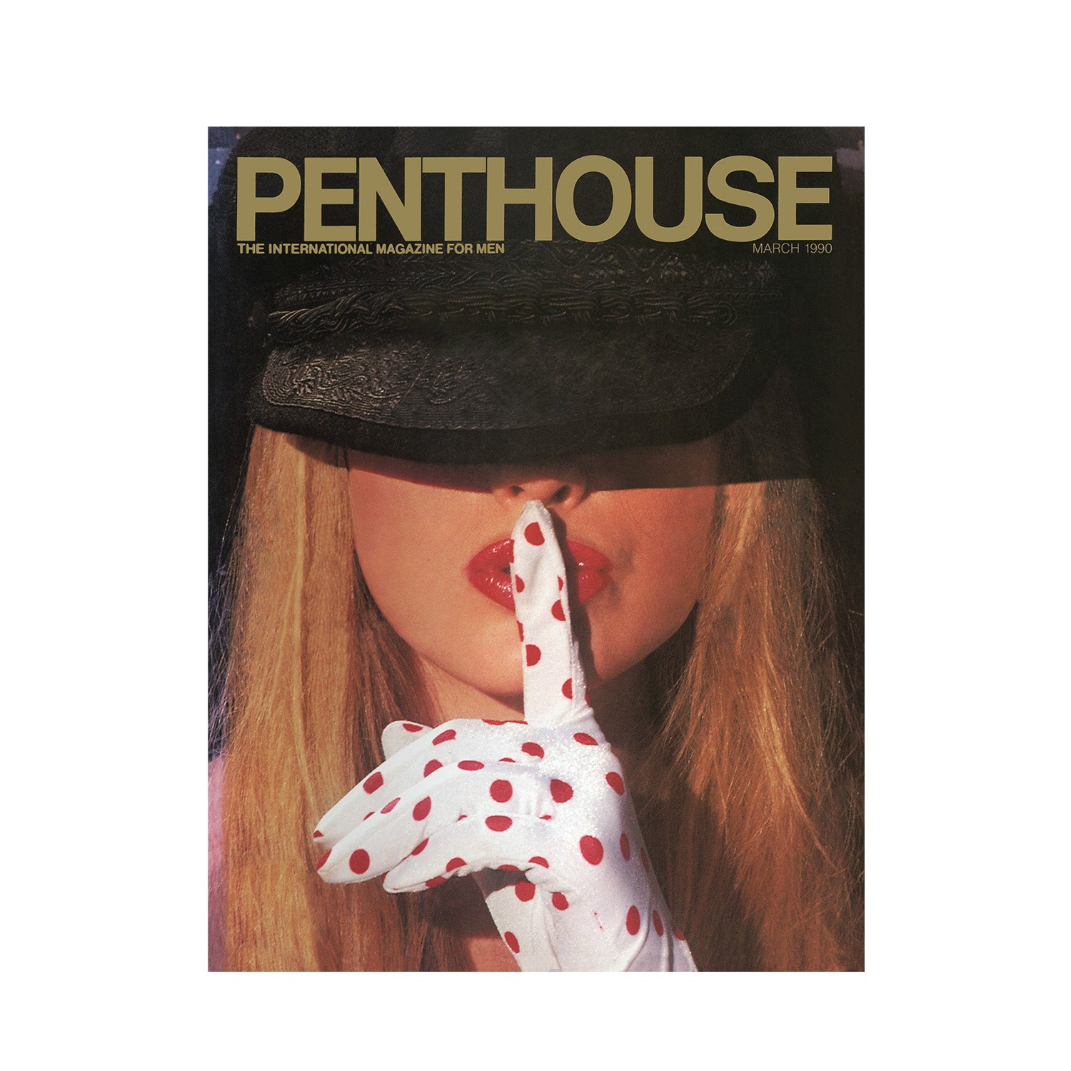 Black - Side - Penthouse Unisex Adult 1990 Cover T-Shirt