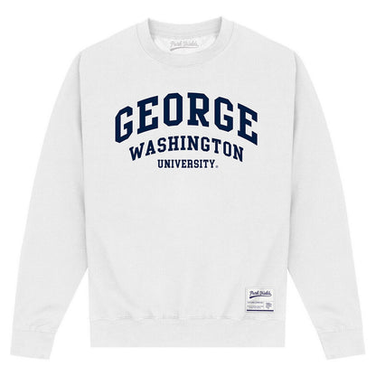 White - Front - George Washington University Unisex Adult Sweatshirt