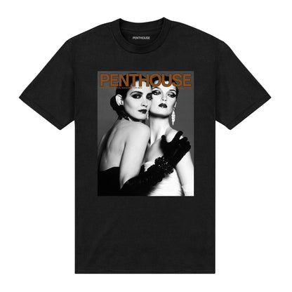 Black - Front - Penthouse Unisex Adult 1996 Cover T-Shirt