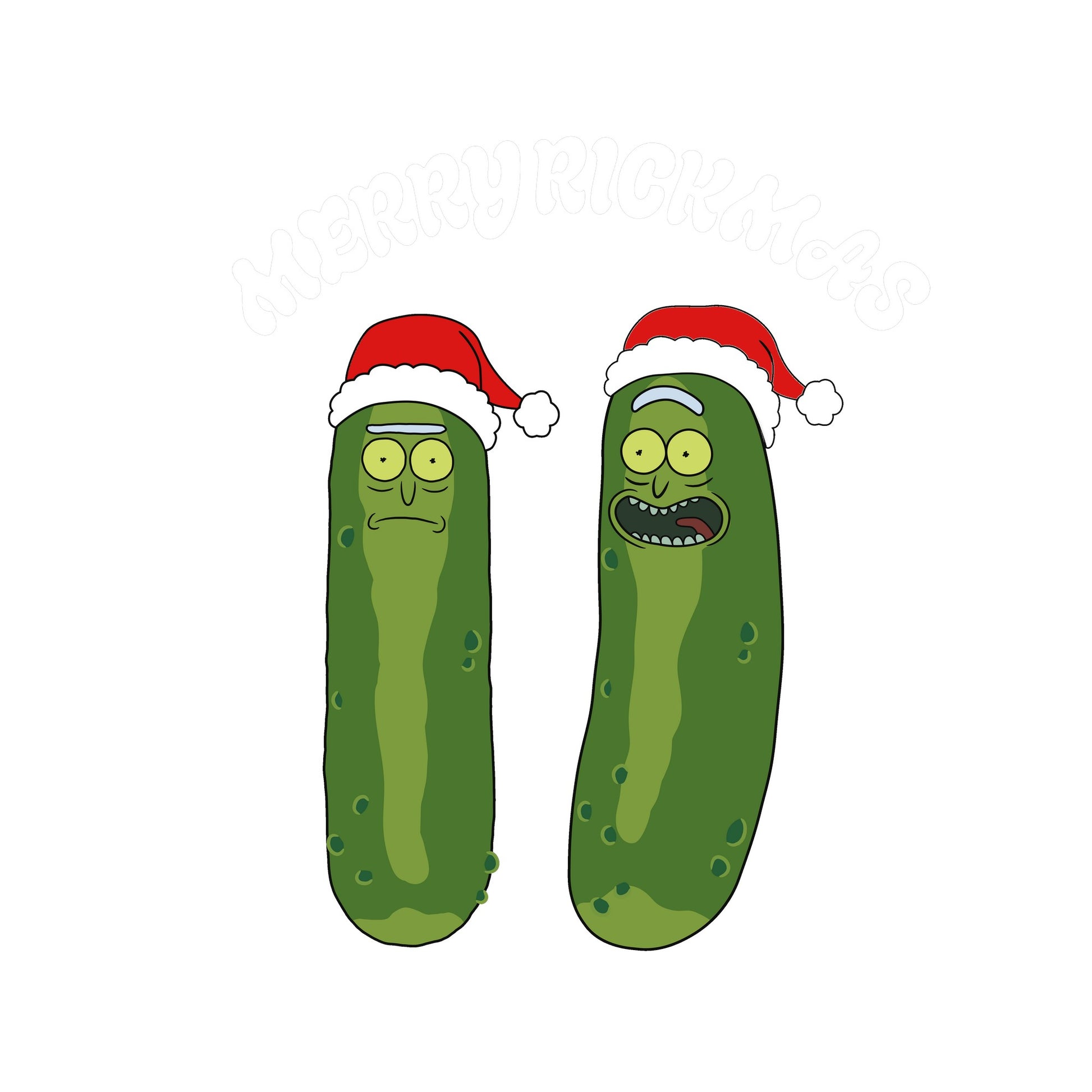 Navy - Side - Rick And Morty Unisex Adult Pickle Rick Christmas Sweatshirt