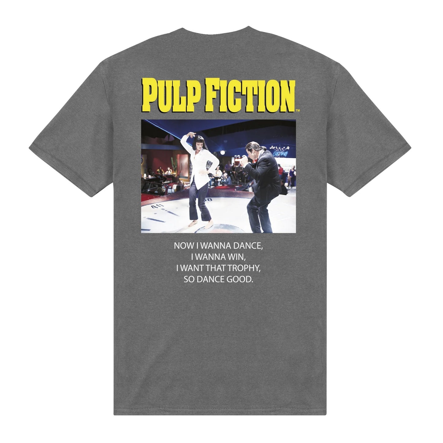 Charcoal - Back - Pulp Fiction Unisex Adult Dance Good T-Shirt