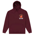 Burgundy - Front - University Of Oxford Unisex Adult Boxing Hoodie