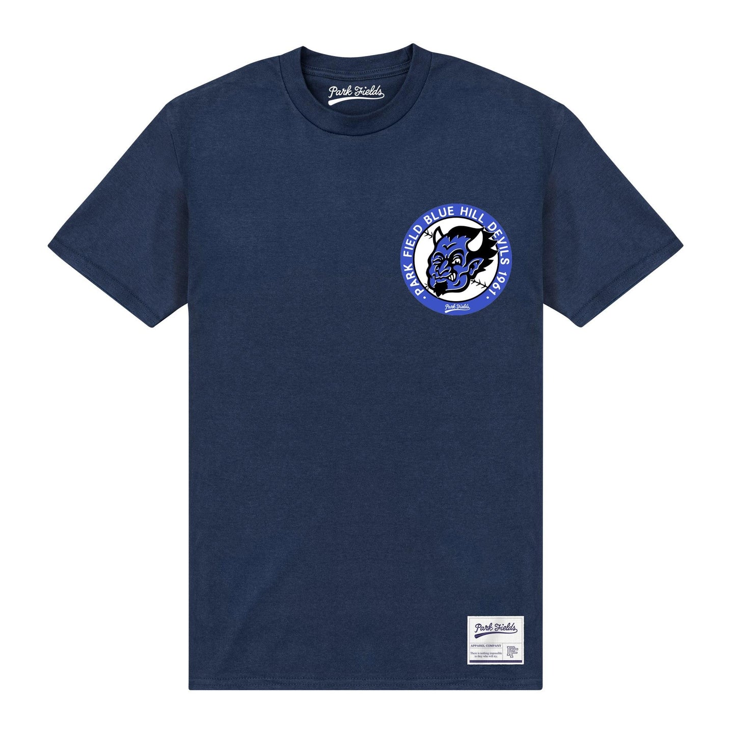 Navy Blue - Front - Blue Devils Unisex Adult T-Shirt