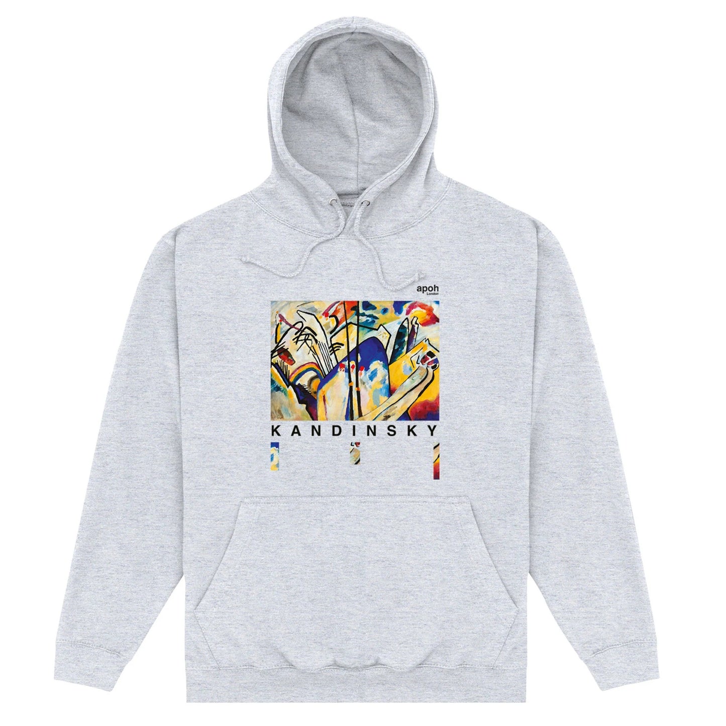 Heather Grey - Front - Apoh Unisex Adult Kandinsky Hoodie