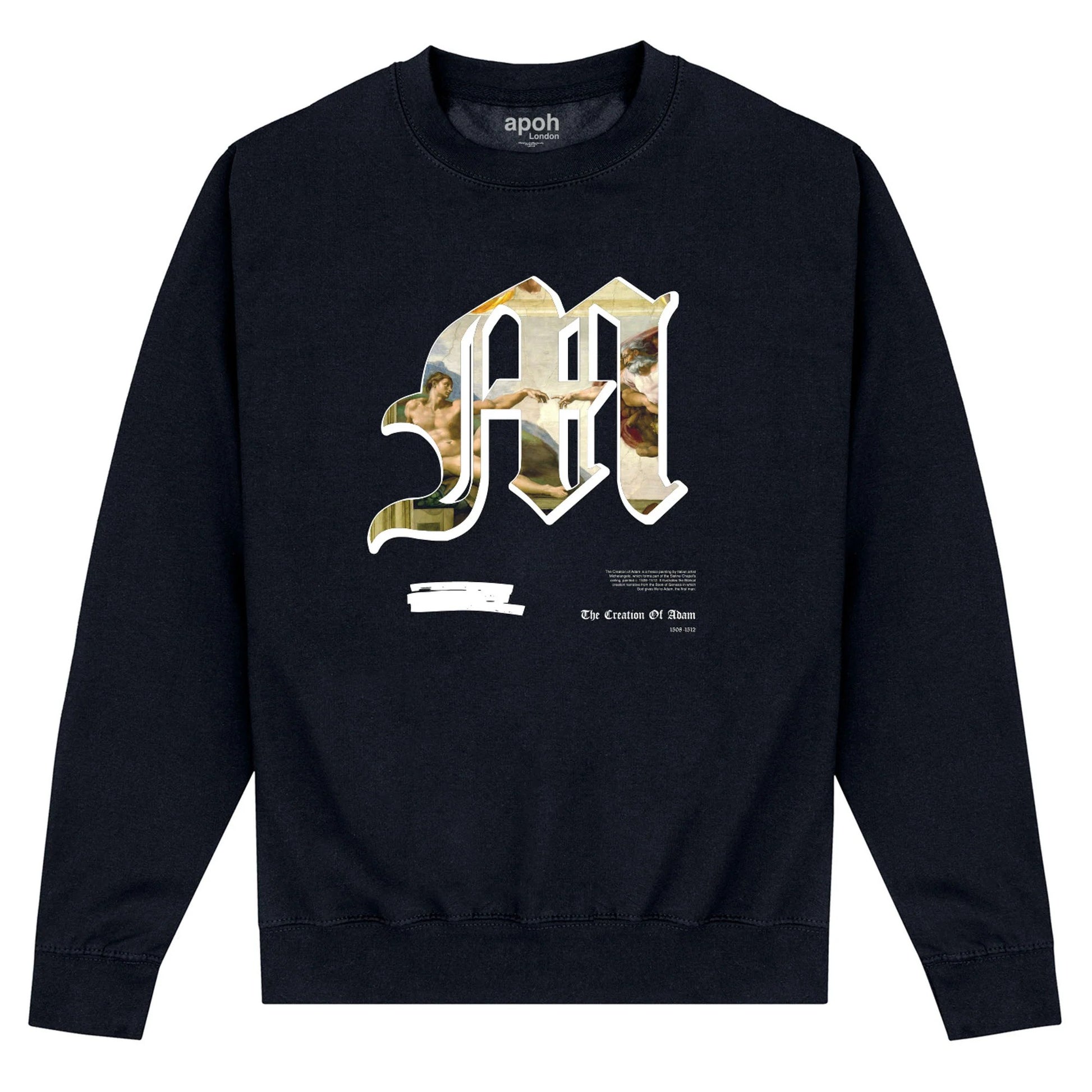 Black - Front - Apoh Unisex Adult M Michelangelo Sweatshirt