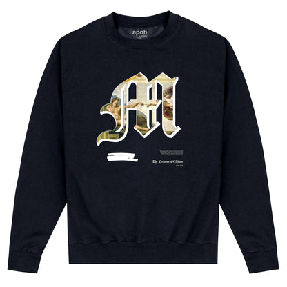 Black - Front - Apoh Unisex Adult M Michelangelo Sweatshirt