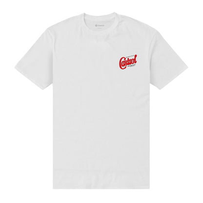 White - Front - Castrol Unisex Adult Wakefield T-Shirt
