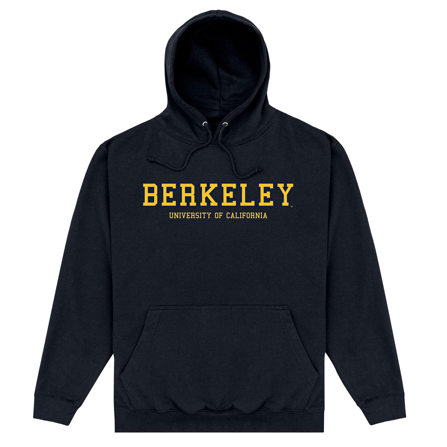 Black - Front - UC Berkeley Unisex Adult Hoodie
