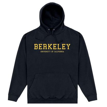 Black - Front - UC Berkeley Unisex Adult Hoodie