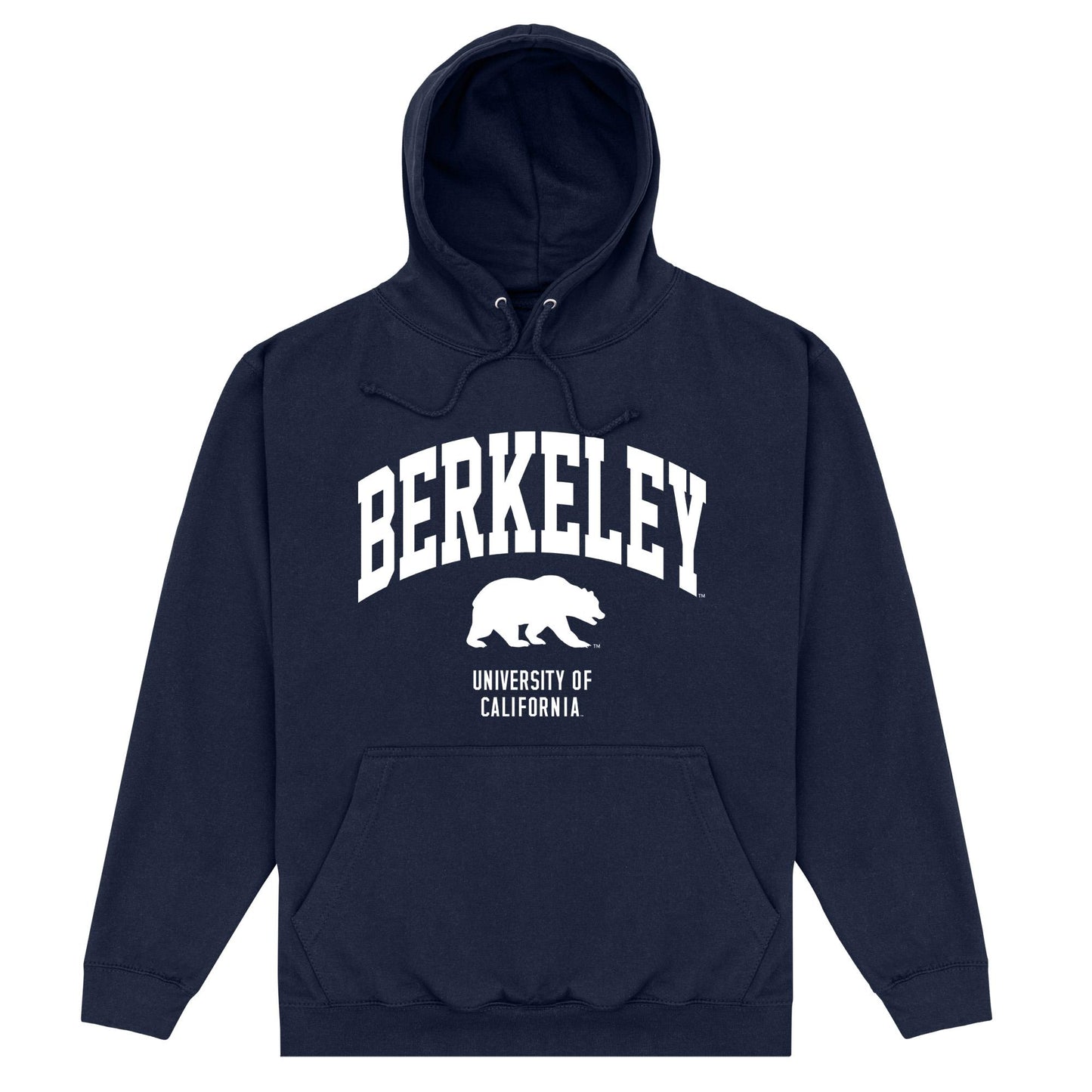 Navy Blue - Front - Berkeley Unisex Adult Bear Hoodie